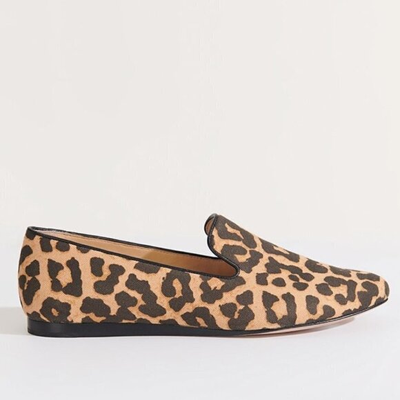 💕VERONICA BEARD💕 Griffin Leopard Canvas Loafer 8.5 New In Box - Picture 7 of 16